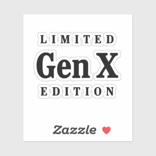 Limited Gen X Edition-Sticker Sticker (Vel)