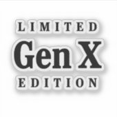Limited Gen X Edition-Sticker Sticker (Voorkant)