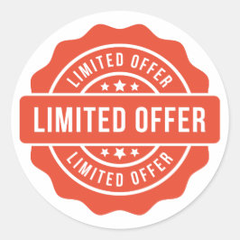 Limited Offer Sale Ronde Sticker