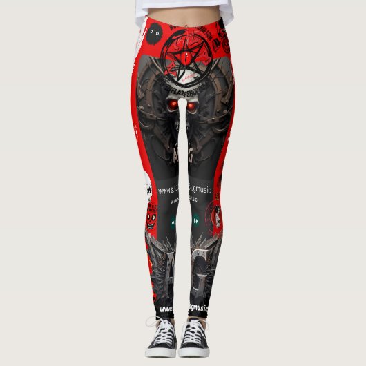 Limited Series Suno.com ADGMUSIC Yoga Leggings (Voorkant)