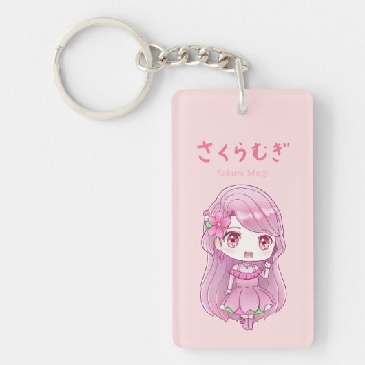 [Limited-time product] Sakura Mugi Keychain (Voorkant)