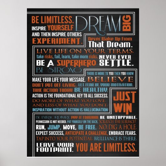 Limitless365 Manifesto Poster (Voorkant)