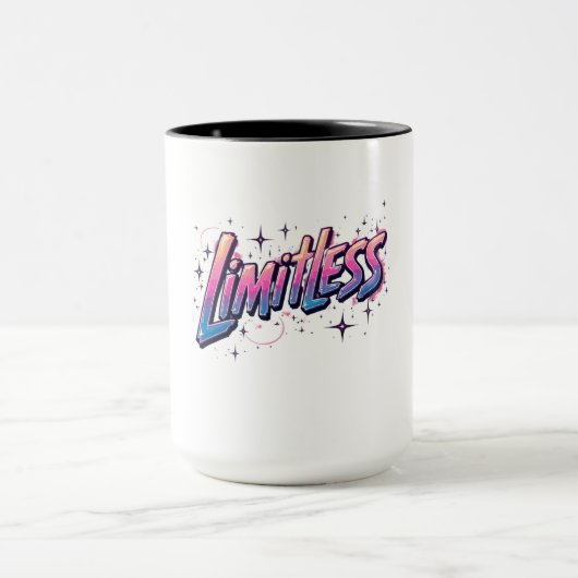 Limitless Coffee Mok – Vetgedrukte Inspirerend Woo (Midden)
