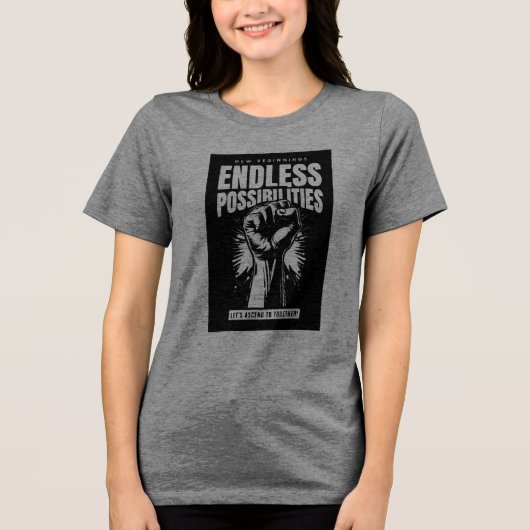 Limitless Horizons Tri-Blend Shirt (Voorkant)