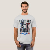 Limitless Pursuit Inspiring Colorful Drip Graphic  T-shirt (Voorkant volledig)