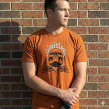 Limitless Skull Grunge American Flag Styl T-Shirt