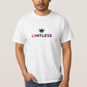 Limitless Typography Motivatie Quote Design T-shirt