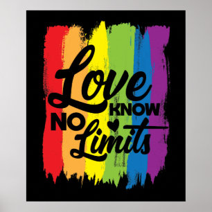 LIMITS LGBT gay pride Poster