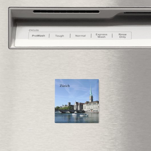 Limmat River in Zürich Magneet (Insitu (Vaatwasser))