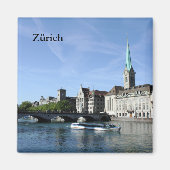 Limmat River in Zürich Magneet (Voorkant)