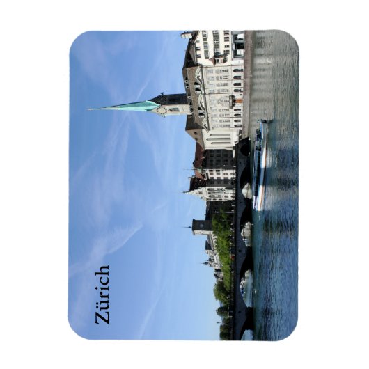 Limmat River in Zürich Magneet (Verticaal)