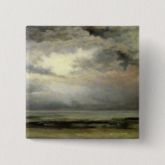 L'Immensite Vierkante Button 5,1 Cm (Voorkant)