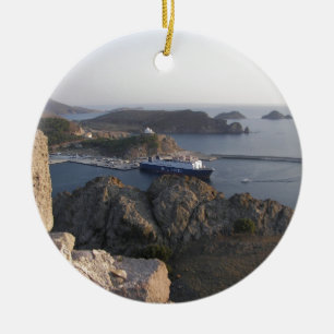 Limnos Ferry uit de heuvel Keramisch Ornament