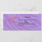 Limo Bachelorette Party Kaart (Achterkant)