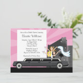 Limo Bridal Shower Invitation Kaart (Staand voorkant)