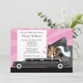 Limo Bridal Shower Kaart (Staand voorkant)