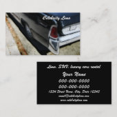 limo - dienst / luxe autoverhuur - visitekaartje (Voorkant / Achterkant)