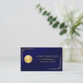 Limo Driver en Chauffeur Service QR-code Visitekaartje (Staand voorkant)