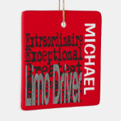 Limo Driver Extraordinaire CUSTOM Keramisch Ornament (Rechts)