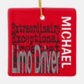 Limo Driver Extraordinaire CUSTOM Keramisch Ornament (Voorkant)