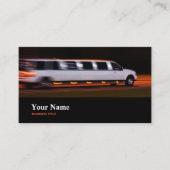 Limo Driver Limousine Chauffeur-chauffeur Visitekaartje (Voorkant)