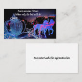 Limo- en bestuurdersservice-Visitekaartjes Visitekaartje (Voorkant / Achterkant)