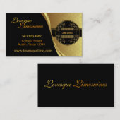 Limo - Gold en zwart Visitekaartje (Voorkant / Achterkant)
