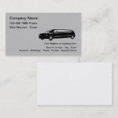 Limo Huur- en Chauffeur-dienst Visitekaartje (Voorkant / Achterkant)