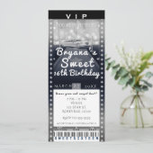 Limo in de City Night VIP Party Ticket Uitnodiging (Staand voorkant)