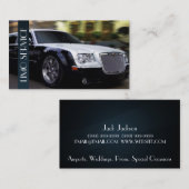 Limo, Limousines Service, Taxi Driver Business Visitekaartje (Voorkant / Achterkant)