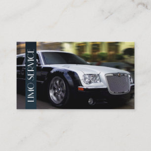 Limo, Limousines Service, Taxi Driver Business Visitekaartje