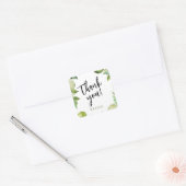 Limo-loofwerk bedankt vierkante sticker (Envelop)