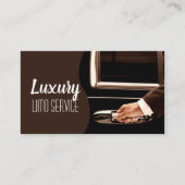 Limo Service Driver, Cab, Taxi Business Card Visitekaartje (Voorkant)