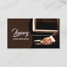 Limo Service Driver, Cab, Taxi Visitekaartje