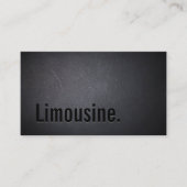 Limo Service limousine Minimal Black Elegant Visitekaartje (Voorkant)