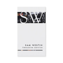 Limo Service Transport Bold Stripe Monogram