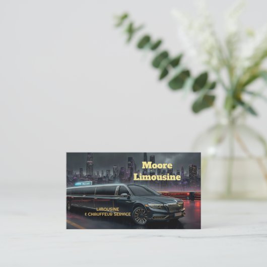 Limo-service Visitekaartje (Staand voorkant)