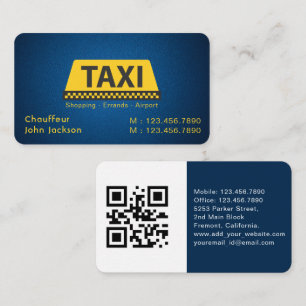 Limo & Taxi Chauffeur Moderne Stad Professionele A Visitekaartje