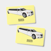 Limo tekening illustratie badge (Voor- en achterkant)