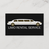 Limo verhuur eenvoudige Visitekaartjes (Voorkant)