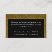 Limo verhuur en chauffeursservice | Luxe glitter Visitekaartje (Achterkant)