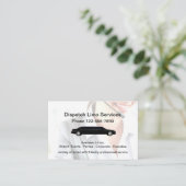 Limoautoreservice voor dubbelzijdige laserprinters visitekaartje (Staand voorkant)