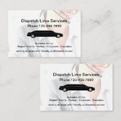 Limoautoreservice voor dubbelzijdige laserprinters visitekaartje (Voorkant / Achterkant)