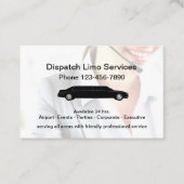 Limoautoreservice voor dubbelzijdige laserprinters visitekaartje (Voorkant)