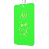 Limoen 3D Azure Modern Text Funny Electric Green Luchtverfrisser (Links)