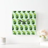 Limoen-a-licious Square Wall Clock Vierkante Klok (Huis)