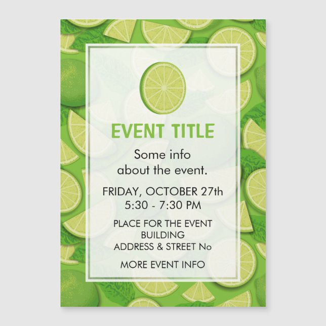 Limoen Achtergrond (Voorkant)