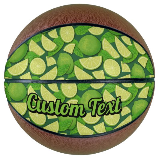 Limoen Achtergrond Basketbal (Voorkant)