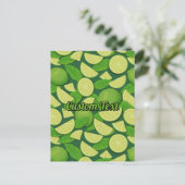 Limoen Achtergrond Briefkaart (Staand voorkant)