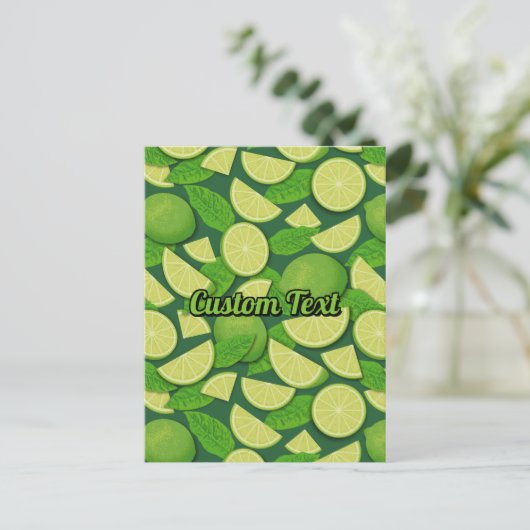 Limoen Achtergrond Briefkaart (Staand voorkant)